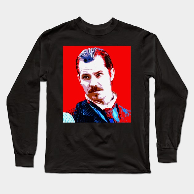 timothy olyphant Long Sleeve T-Shirt by oryan80